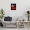 Stupell Industries Owl over Poppy Field Floater Framed Canvas Wall Art Design by Michelle Ingari Designs